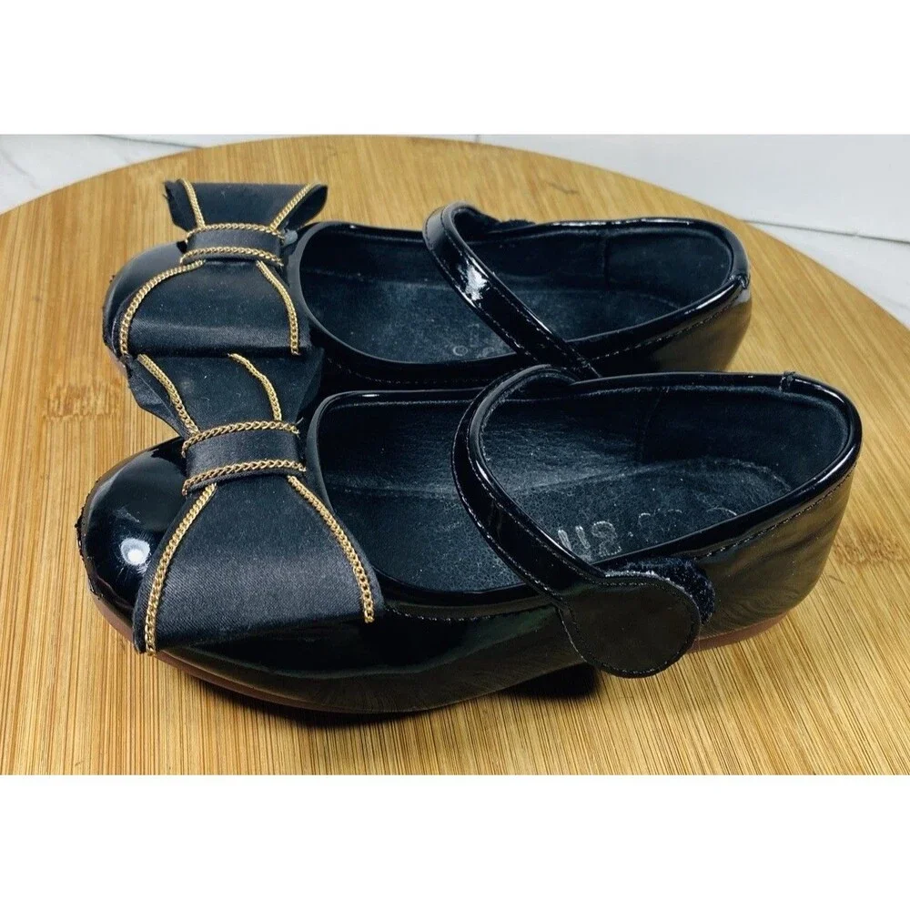 Little Girl Black Dress Shoe Size 26
